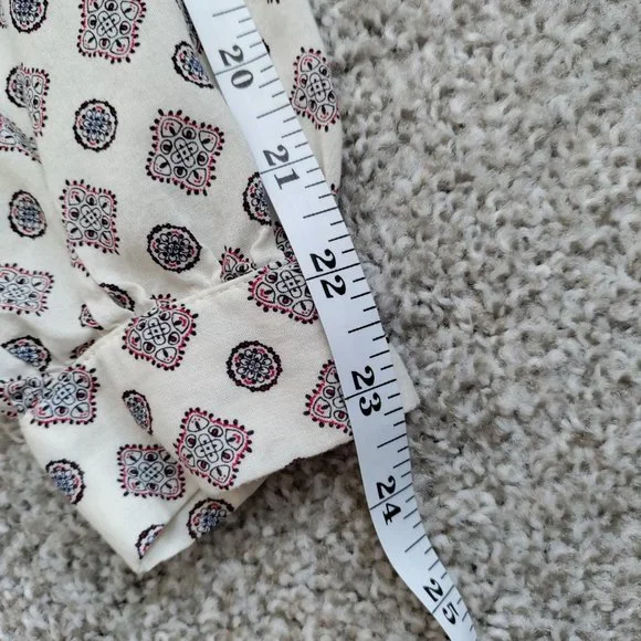 H&M Patterned Blouse with Ties Size 2 - Picture 16 of 16